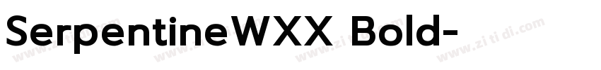 SerpentineWXX Bold字体转换